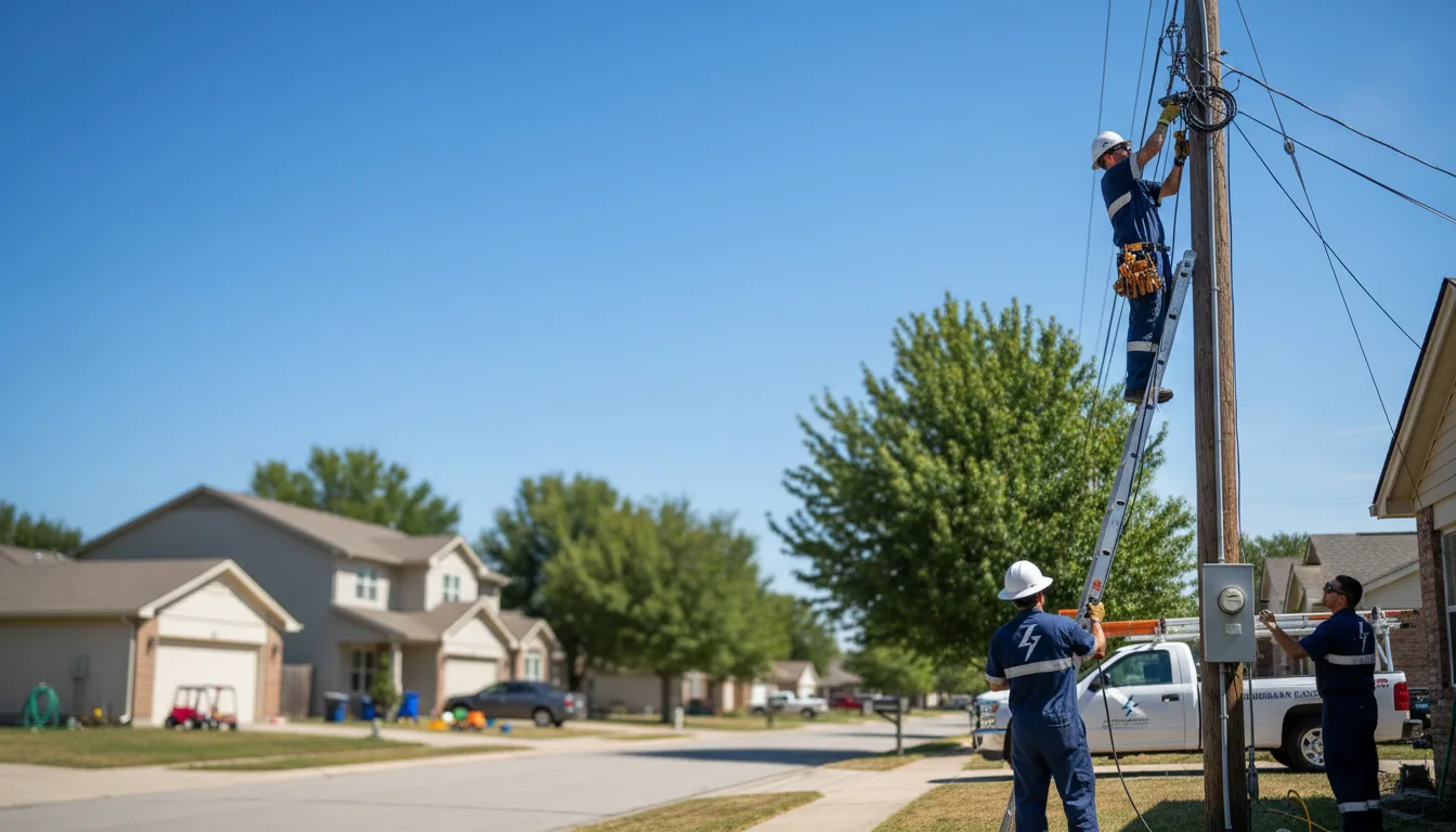Residential electrician providing installation services in Gentry, AR